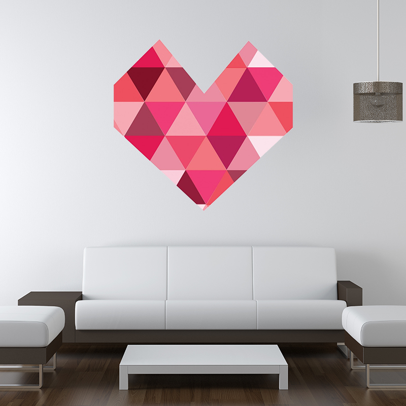 Pink Heart Wall Decal