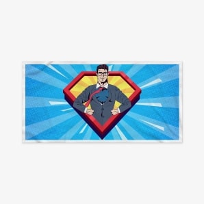 Personalized Superhero Beach Towels