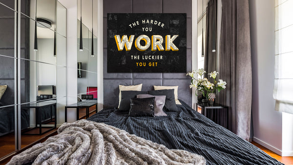 Work Hard Canvas Wall Arts