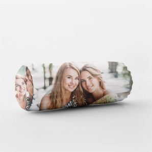 Sister Photo on Bolster Pillow