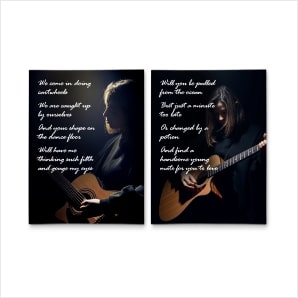 Song Lyrics Wall Art