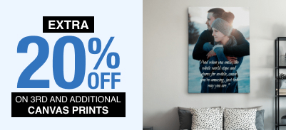 Extra 20% Off on 3rd and Additional Canvas Prints - Code: CANVASSALE