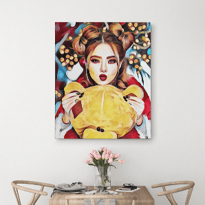 Pop Art Canvas Print for Cyber Monday Sale Usa CanvasChamp