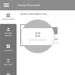 Select Shape & Size