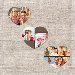 Heart-Shaped Photo Magnets