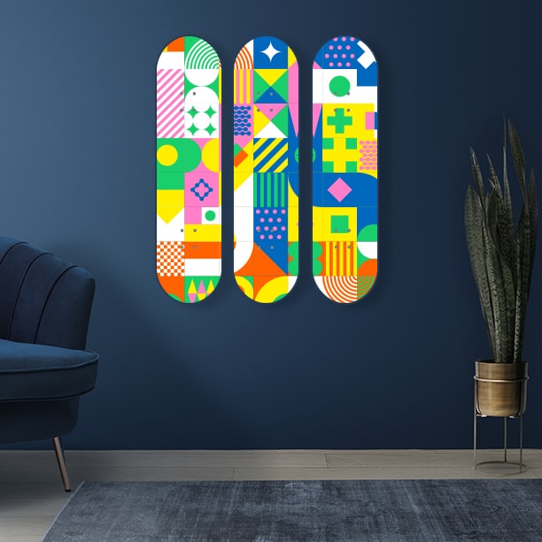 Skateboard Wall Art to Hang on Wall