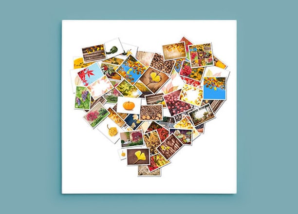 Heart Shaped Photo Collage