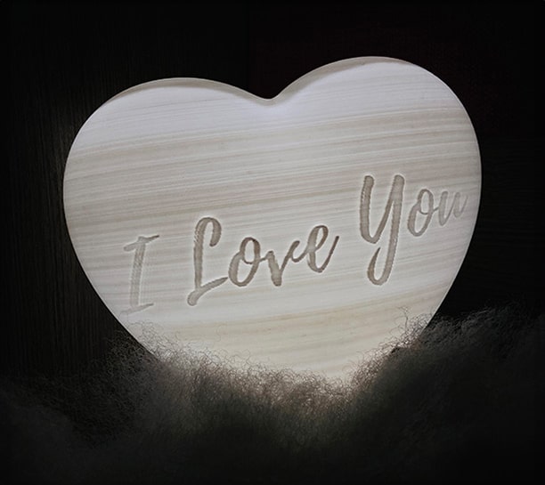 CUSTOM HEART-SHAPED-MOON-LAMP-I-Love-you