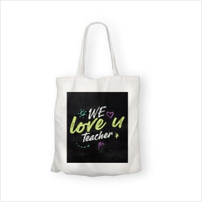 Teacher's Canvas Tote Bags